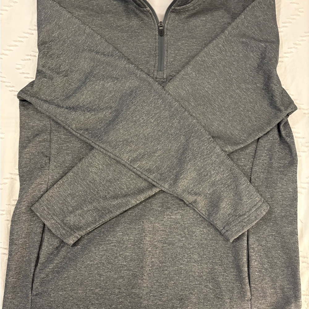 BCG Men's Charcoal Zip-Up Sweater